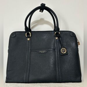 Henri Bendel Black Leather Bag